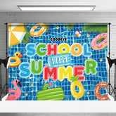 Lofaris Summer Vacation For Kids Pool Party Photo Backdrop